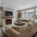 Amantii ZECL-31-3228-STL-ARCH Zero Clearance Electric Fireplace - Image 2