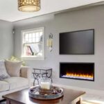 SimpliFire Scion Clean Face Linear 55" Electric Fireplace ( SF-SC55-BK) - Image 2