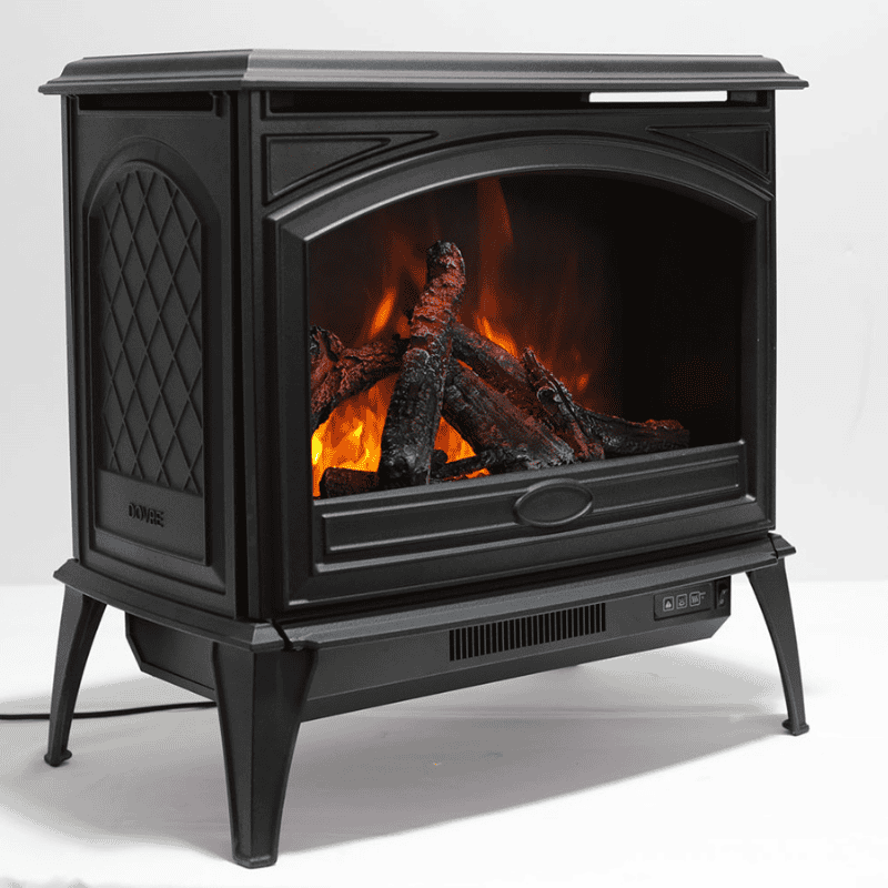 2-10.png Amantii E-70 Cast Iron Freestand Electric Fireplace - Image 1