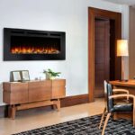 SimpliFire Allusion recessed linear 48" electric fireplace (SF-ALL48-BK)
