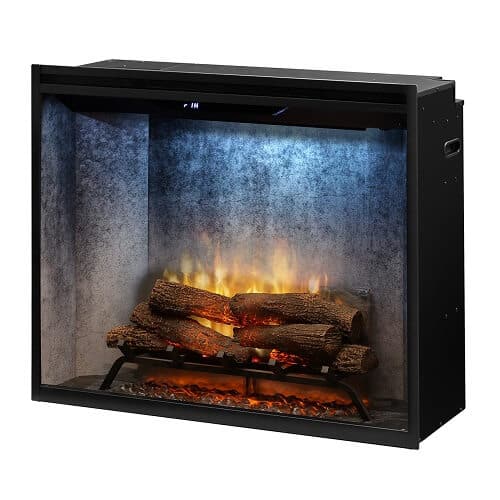 7b993579-01c6-4221-8432-76b2e8590a48.jpg Dimplex Revillusion 36" Portrait Built-In Firebox,Weathered Concrete, with Glass Pane and Plug Kit (500002399) - Image 1