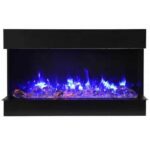 Amantii 30" TRU-VIEW-SLIM – 3 Sided Electric Fireplace