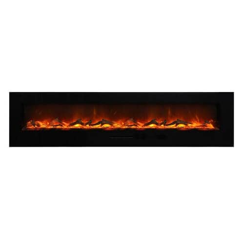 Amantii-88-Flush-Mount-Electric-Fireplace-with-Black-Glass-Surround-and-Log-Set-2.jpg Amantii 88" Flush Mount Electric Fireplace with Black Glass Surround and Log Set - Image 1