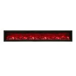 Amantii Symmetry 100" Clean face Electric Built-in with log and glass Electric Fireplace - Image 2