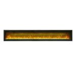 Amantii Symmetry 100" Clean face Electric Built-in with log and glass Electric Fireplace