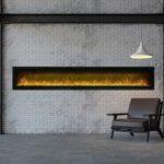 Amantii Symmetry 100" Clean face Electric Built-in with log and glass Electric Fireplace - Image 3
