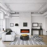 Amantii Symmetry 50" Extra Tall Clean face Electric Built-in with black steel surround Electric Fireplace - Image 2
