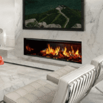 DaVinci GreenSmart Electric 59 Fireplaces with Holographic Flames