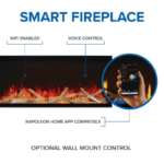 Napoleon NEFL50AB, Astound 50 FlexMount Electric Fireplace - Image 8