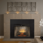The Dimplex Revillusion 30" Built-in Weathered Concrete Electric Firebox