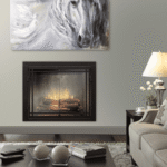 The Dimplex Revillusion 42" Built-in Weathered Concrete Electric Firebox