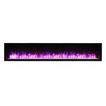 Amantii Symmetry Bespoke 100" linear electric fireplace (SYM-100-BESPOKE) - Image 4
